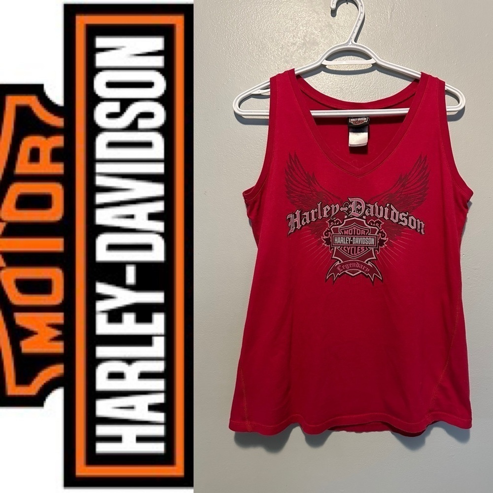 Vintage 🌸 RARE 🌸Harley Davidson Pink San Diego Tank Top size L